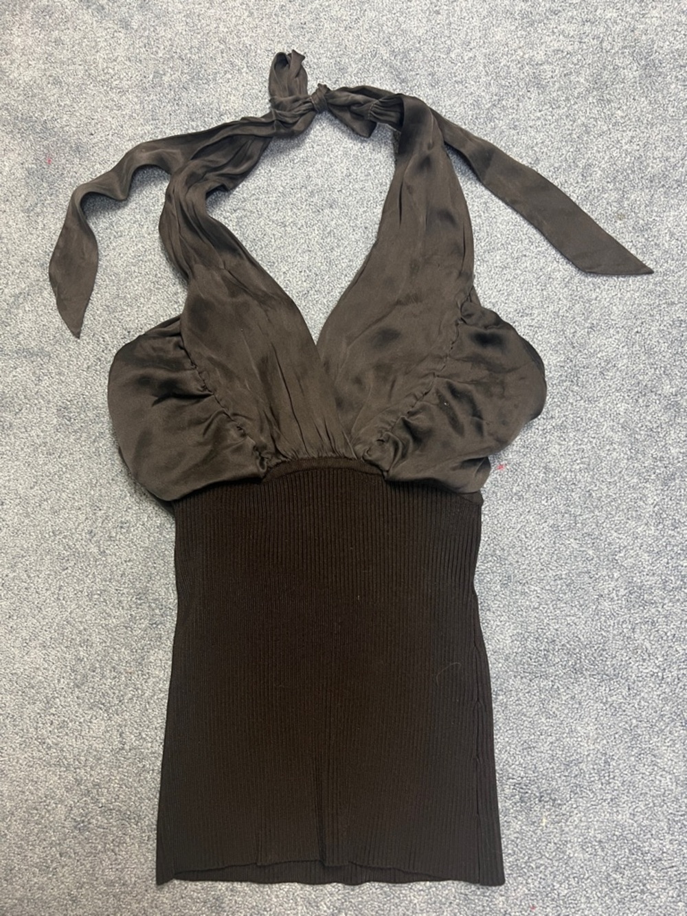 bebe Black Halter Tank Top